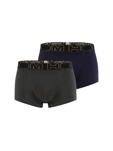 HOM 2-Pack Retroshorts Boxerlines HO1 in Dunkelblau/Grau