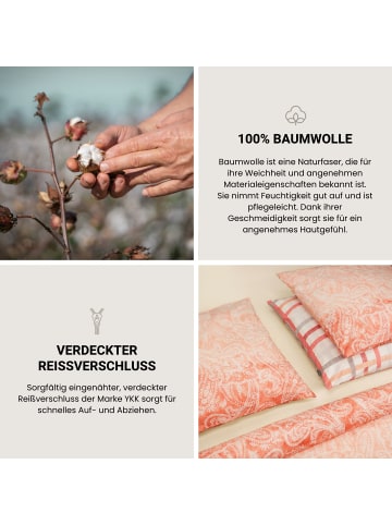 Schiesser Renforcé-Bettwäsche-Set Luiza in Apricot
