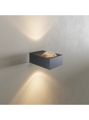 s.LUCE Wandleuchte Beam X eckig up & down modern in Schwarz