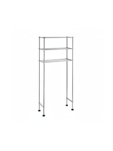 relaxdays Waschmaschinenregal in Silber - (B)67 x (H)162,5 x (T)30 cm