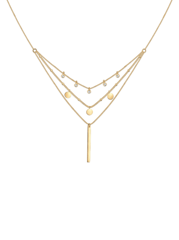 Elli Halskette 925 Sterling Silber Geo in Gold