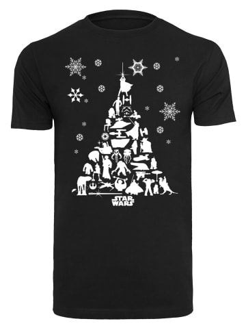 F4NT4STIC T-Shirt Star Wars Christmas Weihnachtsbaum in schwarz