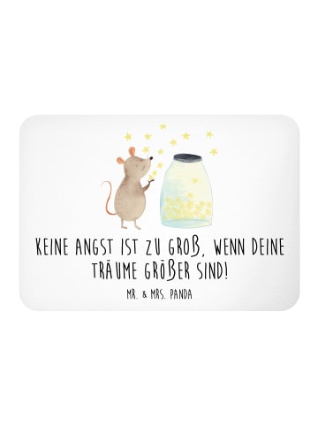 Mr. & Mrs. Panda Magnet Angst überwinden mit Spruch in Weiß
