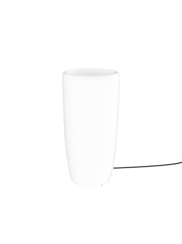 Licht-Erlebnisse Wegeleuchte Ø 35 x (H)70 cm in Weiß