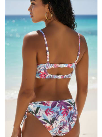 LASCANA Triangel-Bikini-Top in creme print