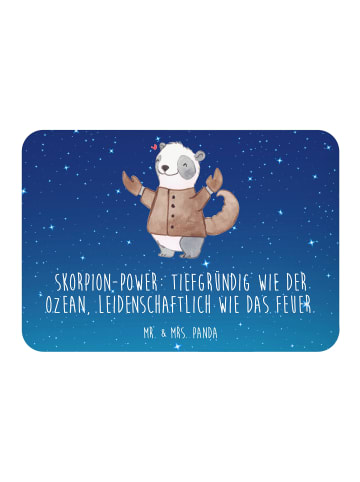 Mr. & Mrs. Panda magnet Skorpion Astrologie mit Spruch in Sternenhimmel Blau