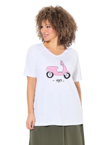 Ulla Popken Shirt in schneeweiß