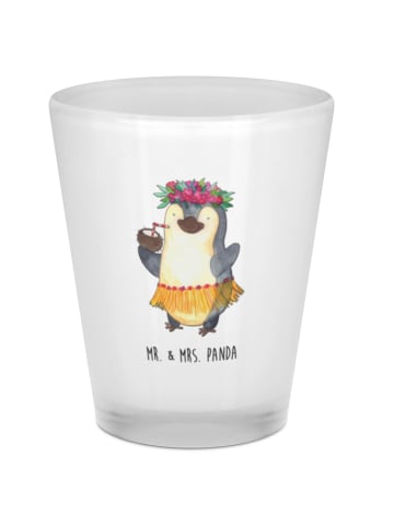 Mr. & Mrs. Panda Schnapsglas Pinguin Kokosnuss ohne Spruch in Transparent