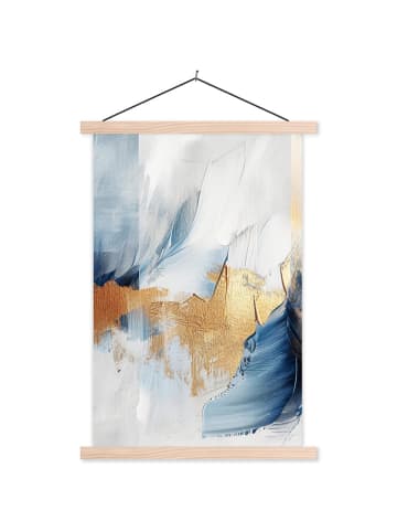 MuchoWow Poster mit Leiste Abstrakt gold  (BxH)