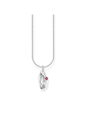 Thomas Sabo Kette in silber, rot