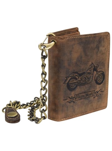 Greenburry Vintage Bike Geldbörse Leder 10 cm braun