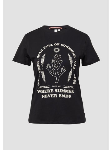 QS T-Shirt in 99D0_schwarz