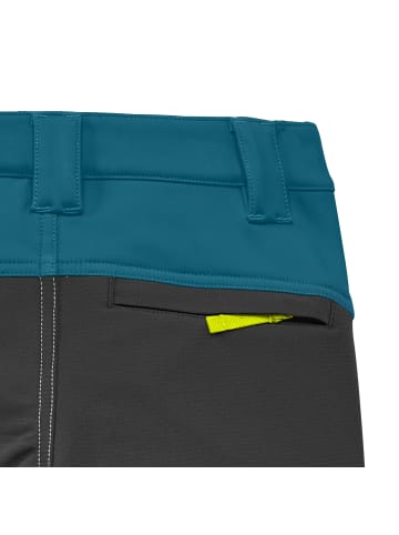 Softshell-Outdoorhose in petrol