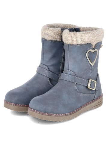 Indigo Schlupfstiefel in blau