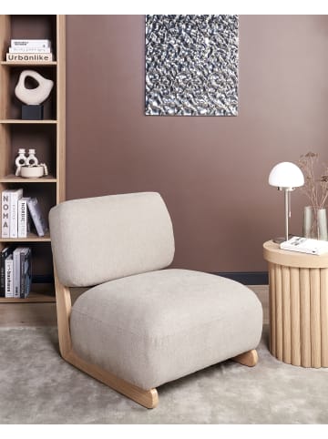 Beliani Sessel KOKKOLA in Beige/Braun - (W) 66 x (H) 71 x (L) 79 cm