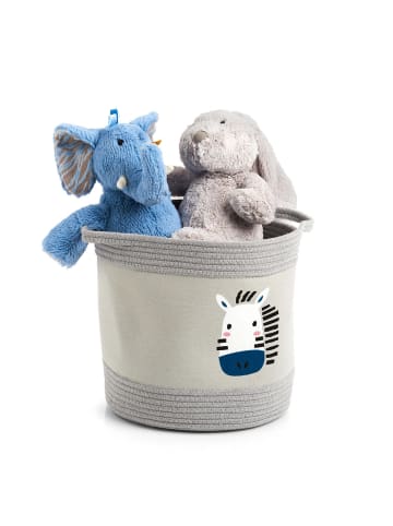 Zeller Present Stoffkorb in grau