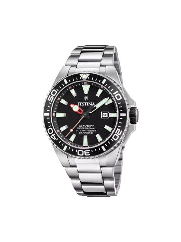 Festina Edelstahl Quarz Herrenuhr 46mm