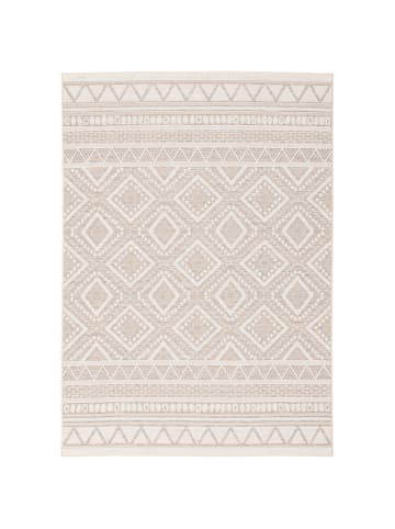 Pergamon In & Outdoor Teppich Flachgewebe Ottawa Ethno in Beige