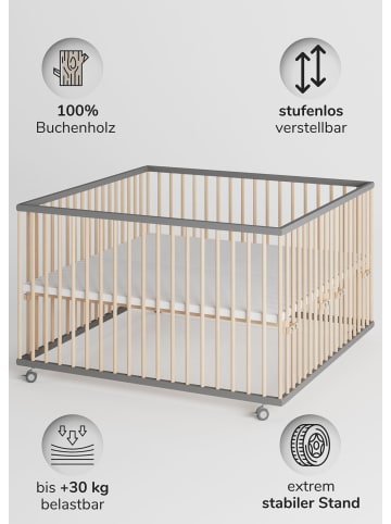 Sämann Sämann Laufgitter - grau/natur - Premium Kollektion