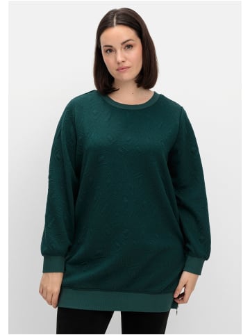 sheego Sweatshirt in tiefgrün