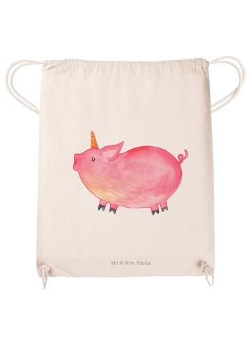 Mr. & Mrs. Panda Stoffbeutel Einhorn Schwein ohne Spruch in Creme