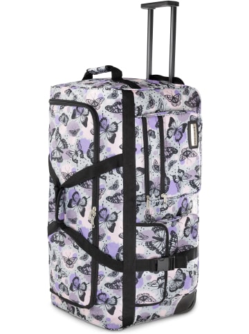 normani Trolley Reisetasche 100 Liter mit 2 Rädern in Hellblau