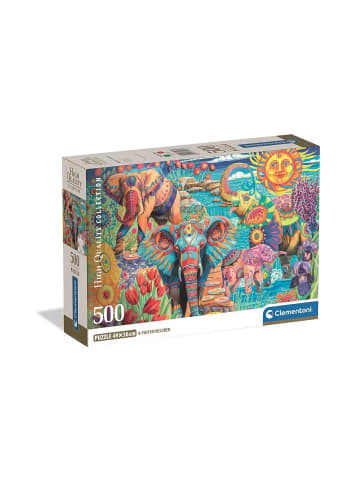 Clementoni Tiere Carnival Elefant 500-teiliges Compact Puzzle