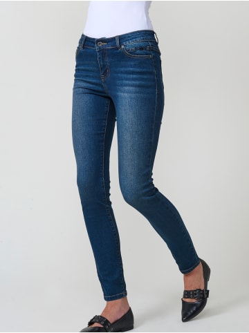 KOROSHI Schmale Damenjeans in blau