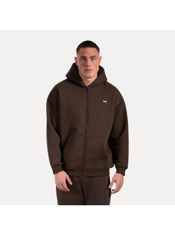 SMILODOX Zip Hoodie Cedrik in Braun