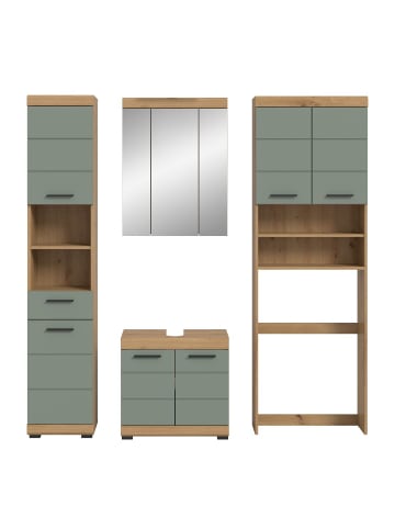 ebuy24 Badmöbelset Scout (4-teilig) Staubgrün 190 x 34 cm