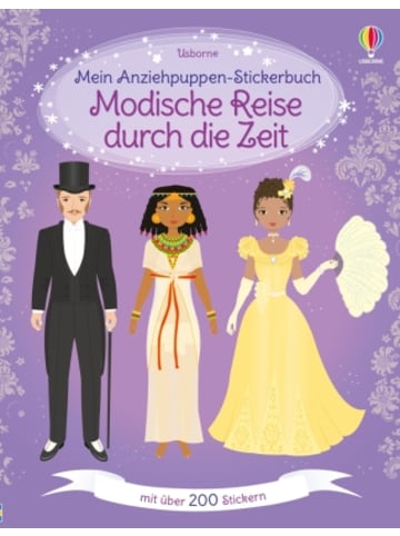 Usborn Buch - Mein Anziehpuppen-Stickerbuch: Modische Reise durch die Zeit
