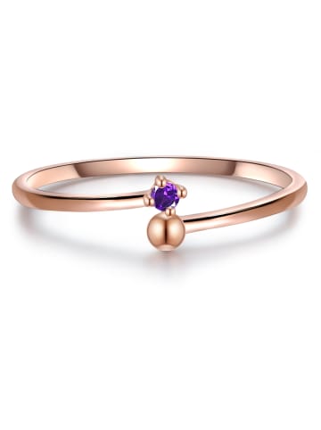 Glanzstücke München Ring Sterling Silber roségold Amethyst in roségold