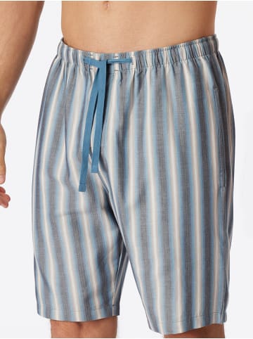 Schiesser Pyjamashorts Mix & Relax in blaugrau