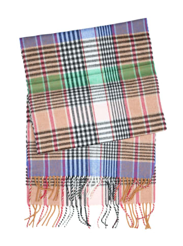 collezione alessandro Italienischer Schal " Karo Multi " in multi