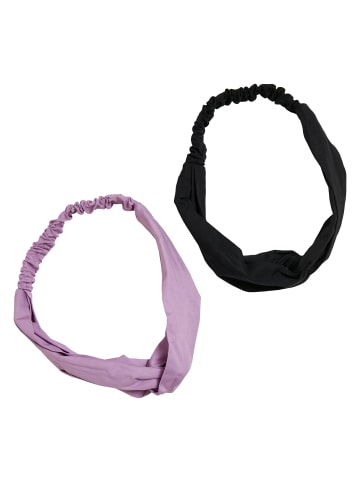 Urban Classics Bandana in lilac/black