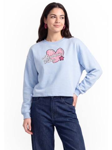 myMo Women Sweatshirt in Light Blue