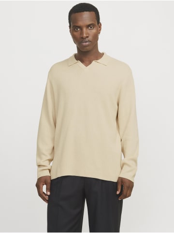 Jack & Jones Gestricktes Polo in Summer Sand