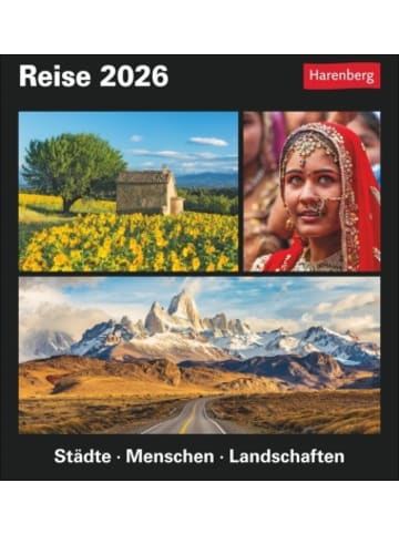 Harenberg Kalender - Reise Tagesabreißkalender 2026 - Kulturkalender - Städte,