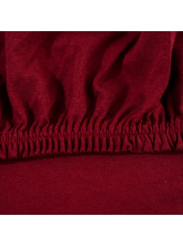 Traumschloss Comfort Jersey Spannbettlaken in bordeaux
