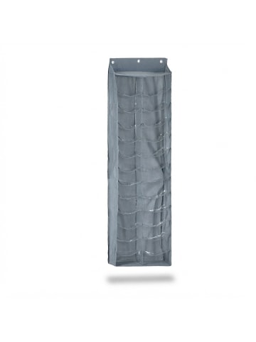 relaxdays Türorganizer in Grau/ Transparent