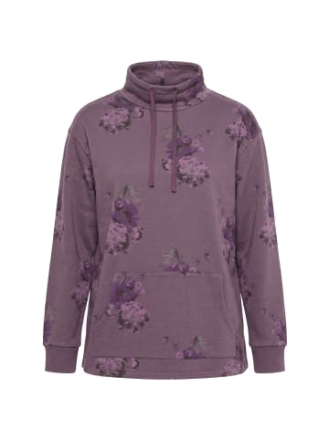 Ulla Popken Sweatshirt in dunkle beere