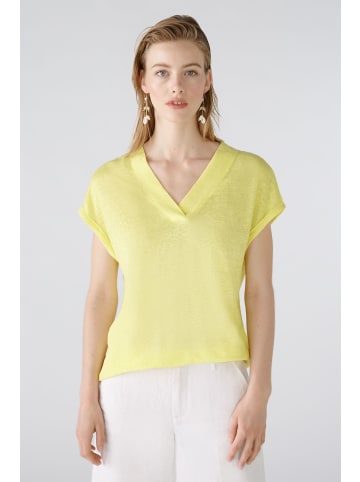 Oui T-Shirt 100% Leinen in yellow