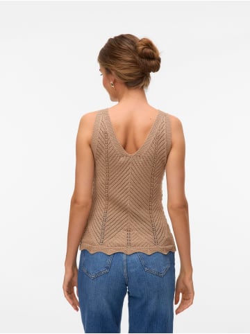 Vero Moda Strickpullover in Silver Mink