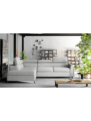 MF Design Katara Recamiere Links in Hellgrau -  (L) 265 x (B) 265 x (H) 92 cm