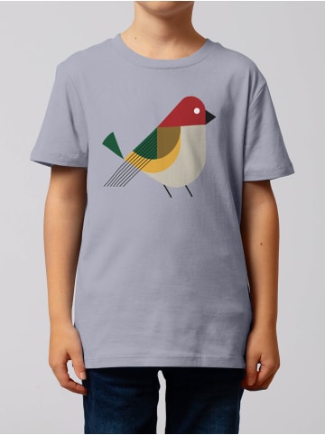 wat? Apparel T-Shirt Vogel in Lavender