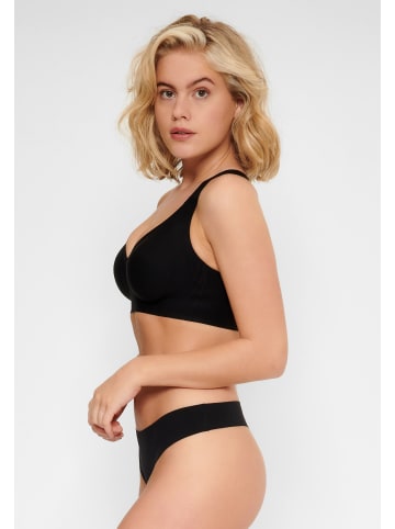 Linga Dore Linga Dore Unsichtbarer gepolsterter soft BH in Schwarz