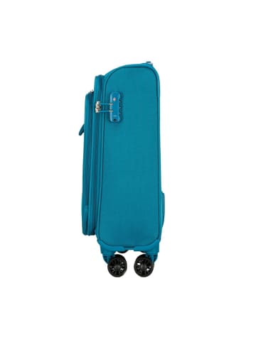 Wittchen Suitcase from polyester material (H) 54,5 x (B) 40,5 x (T) 21 cm in Türkis