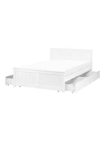 Beliani 5-tlg Doppelbett SABRAN in Weiß
