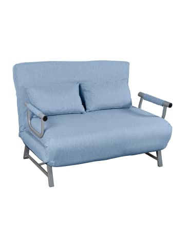 VCM  Schlafsofa Couch Kolino mit Schlaffunktion in Blau