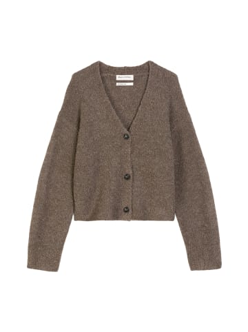 Marc O'Polo Bouclé-Cardigan regular in shaded brown melange